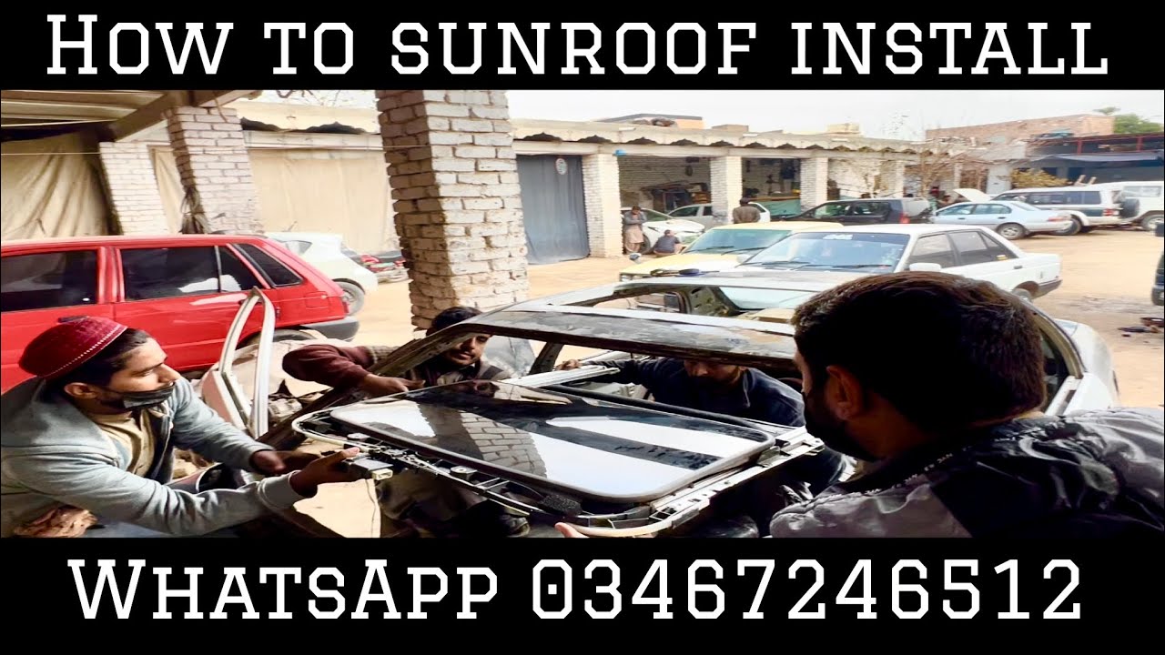 How to sunroof installation indus Corolla