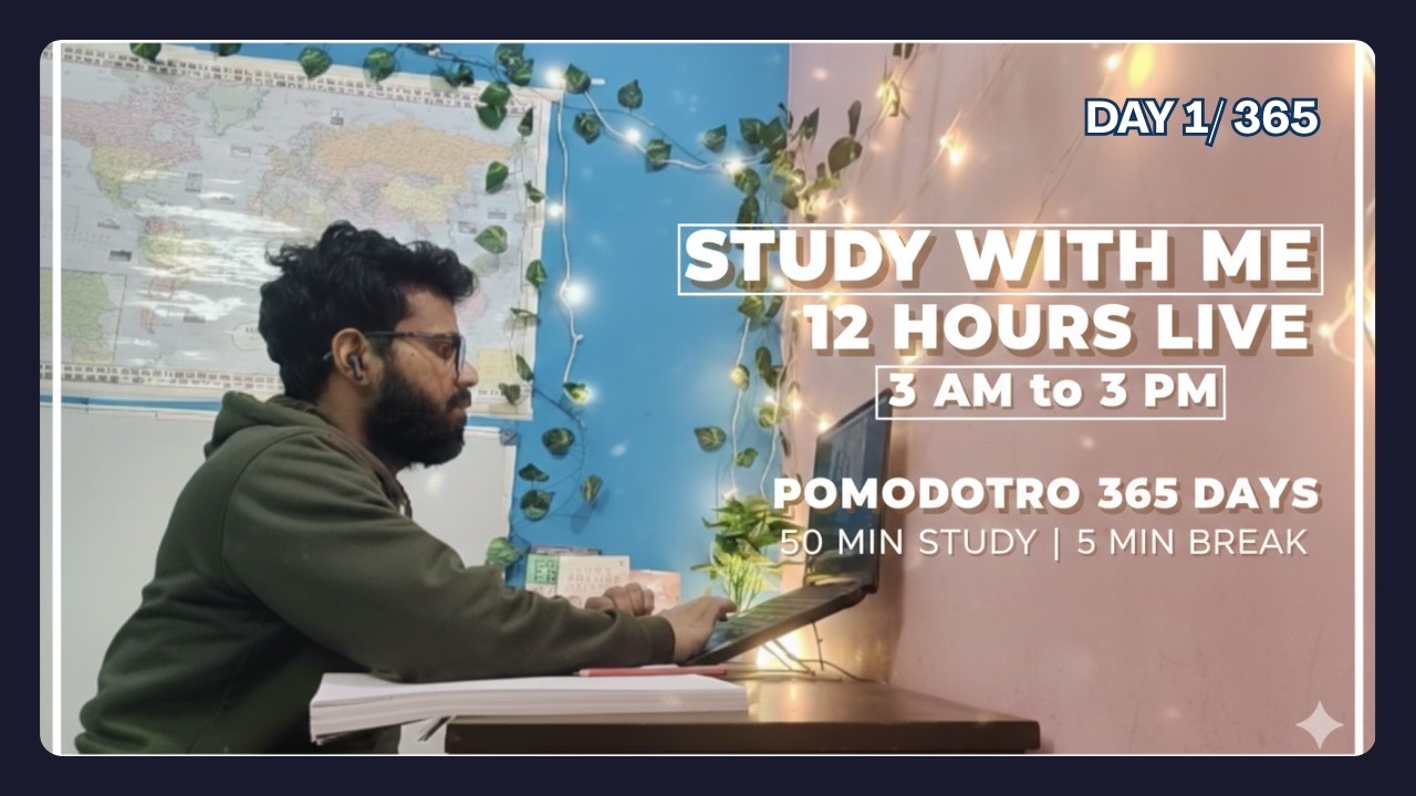Study With me Day 1/365