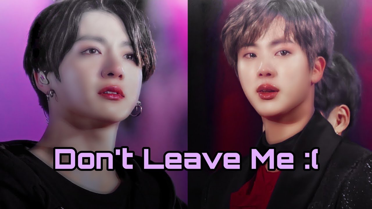 Jinkook :Jinkook is real ? //Don't leave me 🥺💜 #jinkook  #kookjin