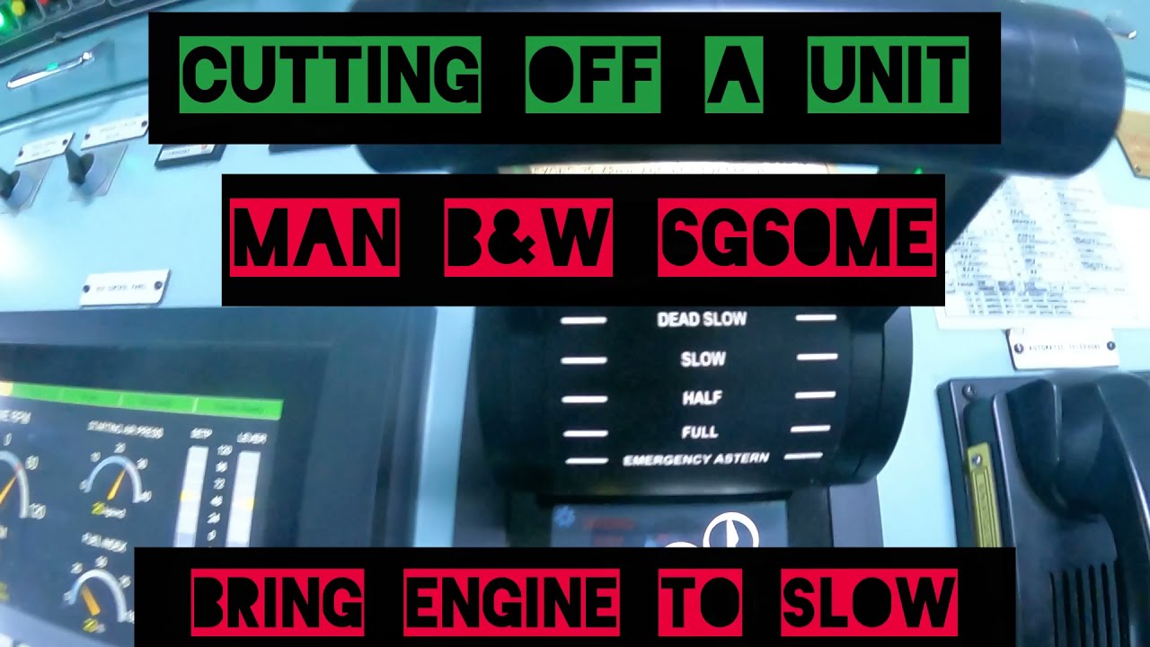 One cylinder ISOLATION- cutting off one unit - Marine diesel Engine