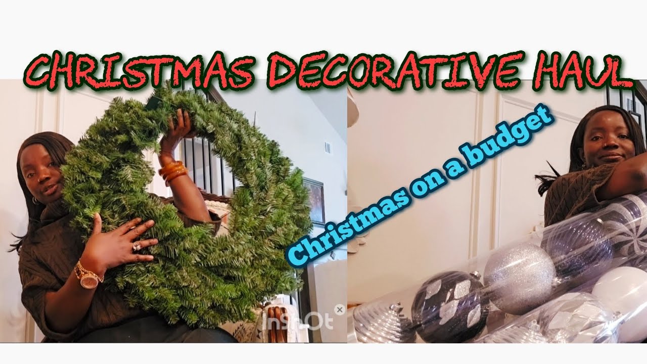 CHRISTMAS DECORATIVE HAUL. CHRISTMAS ON A BUDGET. #christmas #budget #decoration. 