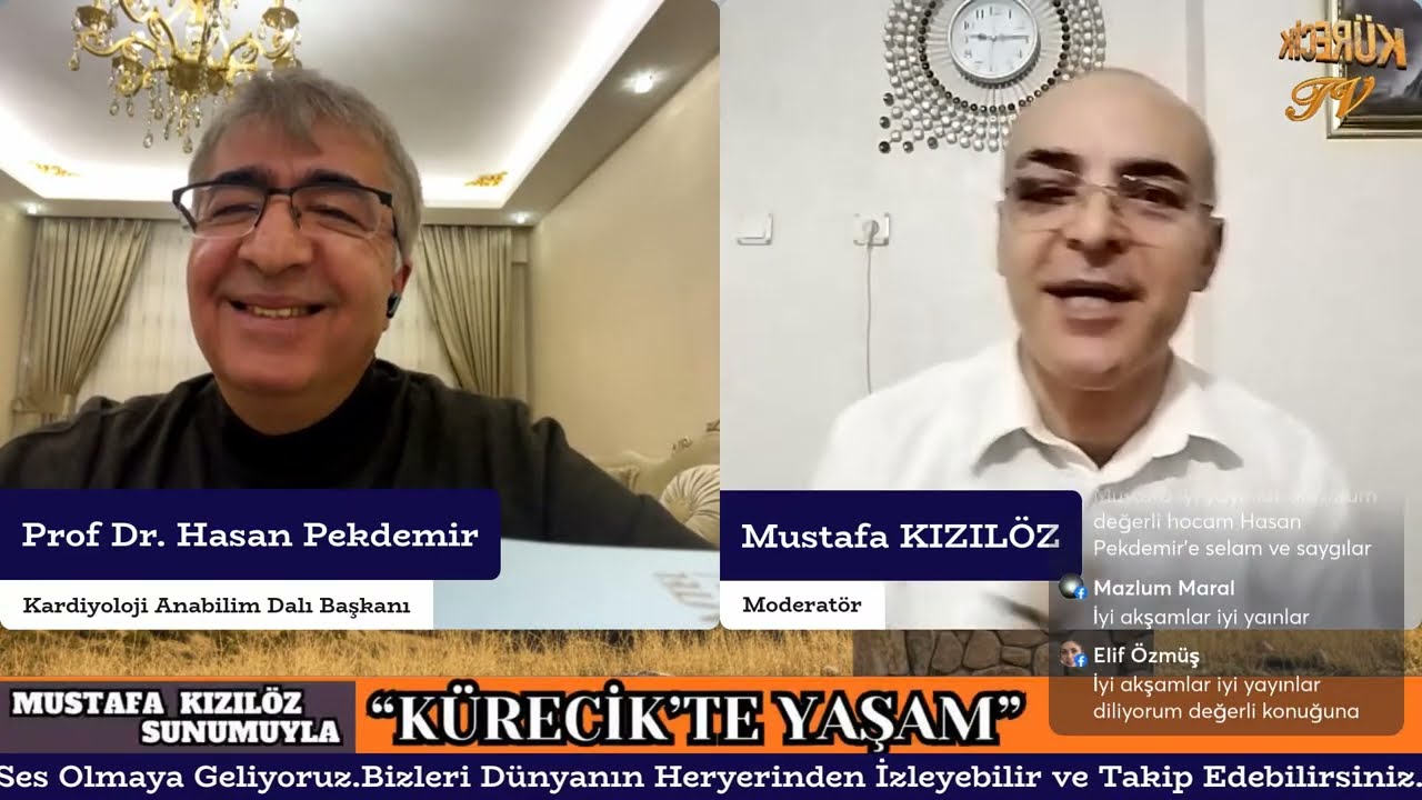 Mustafa Kızılöz’ün hazırlayıp sunduğu “Kürecik’te Yaşam” programının konuğu, Prof.Dr Hasan Pekdemir