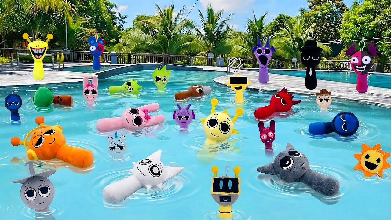 Collecting ALL Sprunki in a Swimming Pool (Unreal 😳)