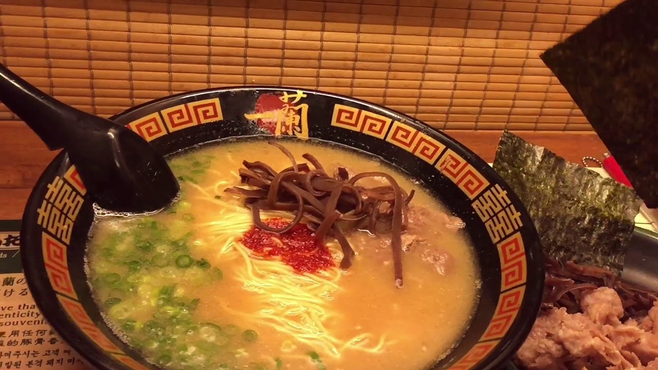 PERFECT Ramen Noodles in Japan :Ichiran no pork Ramen