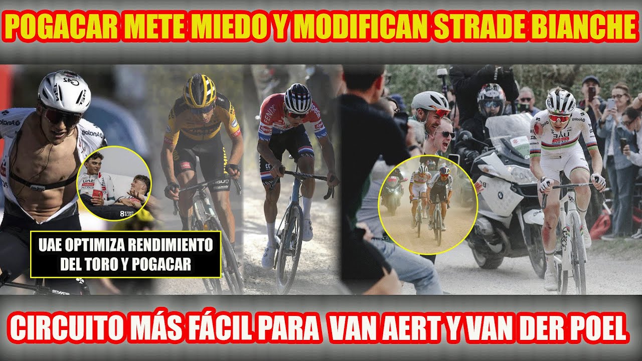 ¡UAE PERFECCIONA DEL TORO Y POGACAR SIEMBRA EL TERROR Y HACEN MÁS FÁCIL STRADE BIANCHE