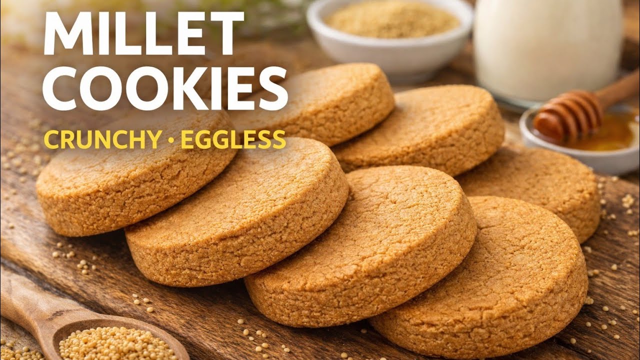 Bajra Cookies recipe | millet cookies recipe