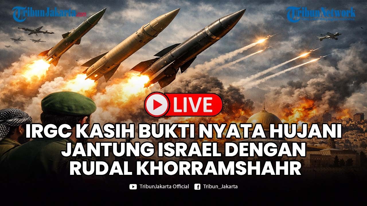 🔴LIVE: BUKTI NYATA! Garda Revolusi Iran Hujani Jantung Israel Dengan Rudal Khorramshahr Secara Masif