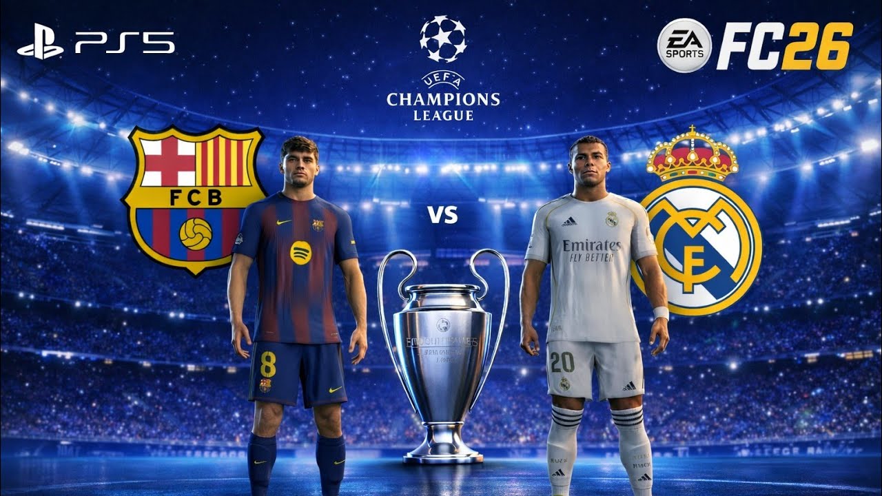 FC 26 - Real Madrid VS Barcelona - UEFA CHAMPIONS LEAGUE 25/26 FINAL FULL MATCH \PS5 PRO [4K60]