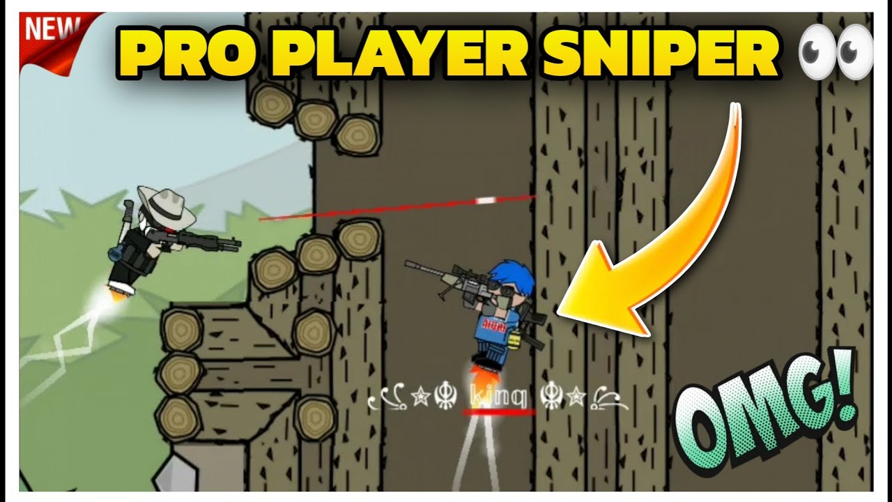 DAY-189 | Mini militia Pro Player SNIPER Gameplay🔥#minimilitia#minimilitiaclassic #minimilitiamodapk