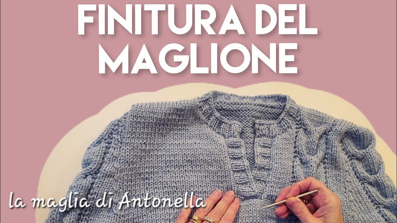 Come fissare i fili sul rovescio del maglione