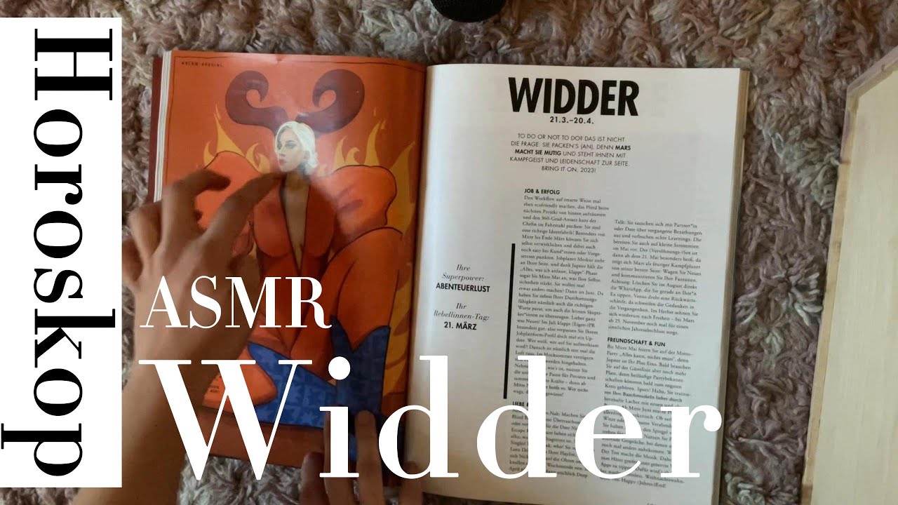 ASMR Jahreshoroskop 2023 - Widder