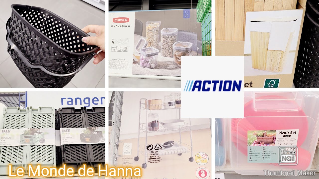 ACTION ARRIVAGE 25-04 RANGEMENT MAISON 🏠  BOÎTES PANIERS