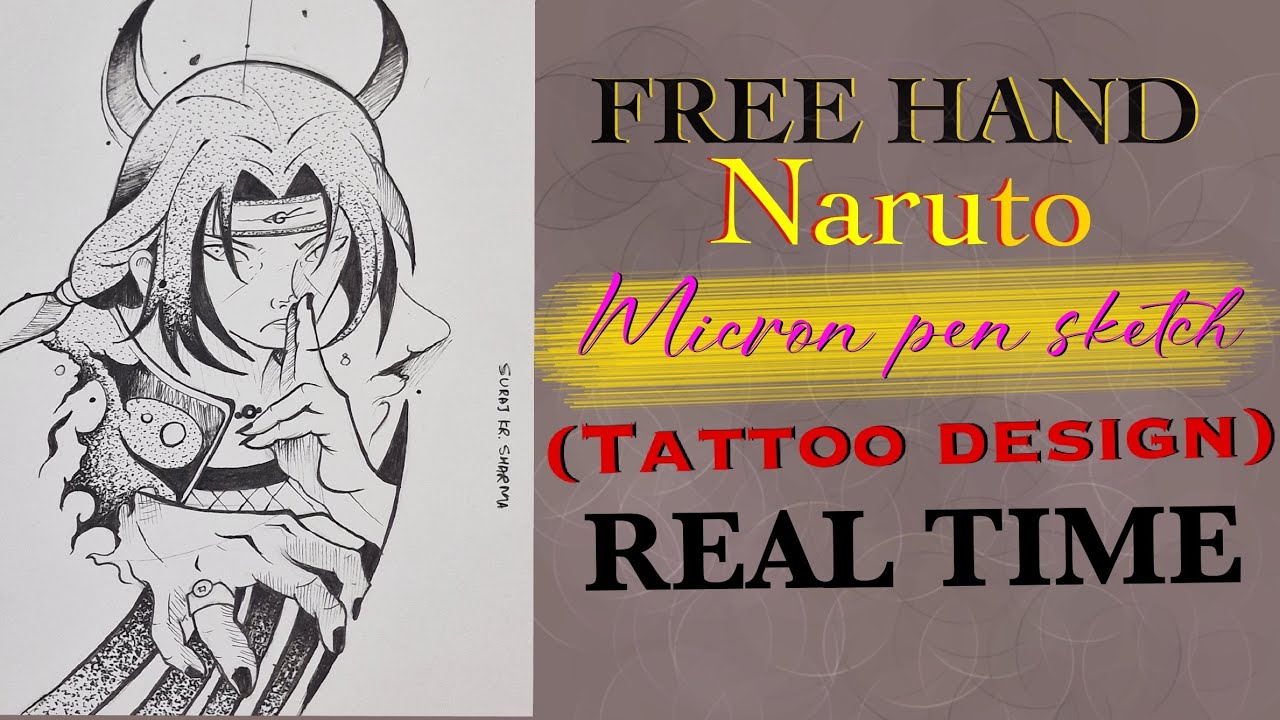✨ Naruto Real-Time Micron Pen Sketch | Tattoo Design Idea ✨