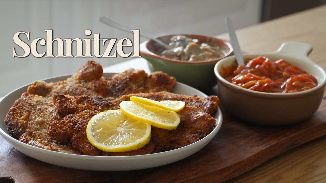 Just a Delicious Plate of Food | Schnitzel With Two Sauces