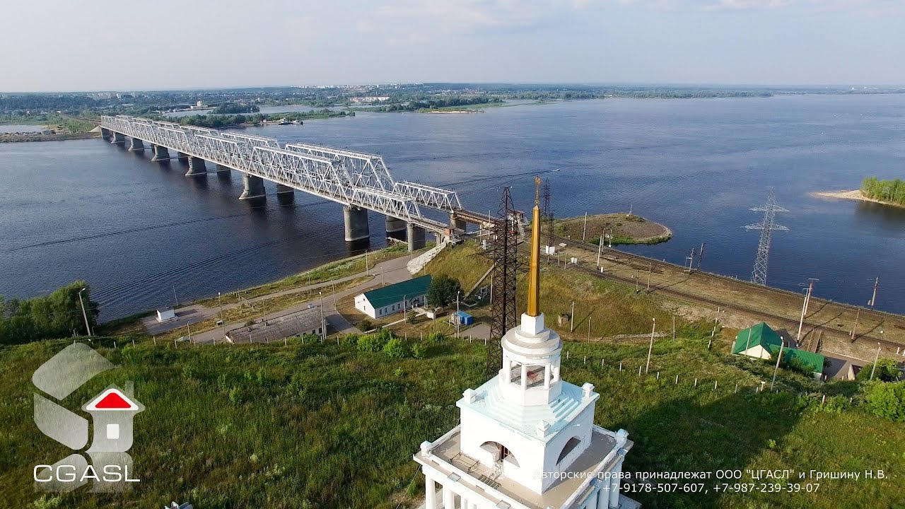 Аэросъемка п.г.т. Нижние Вязовые (Романовский мост)