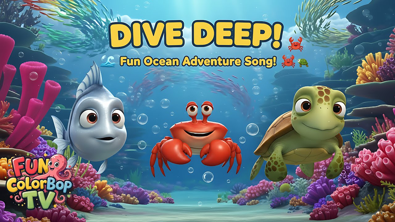 Dive Deep in the Sea! 🌊  Fun Ocean Adventure Song for Kids