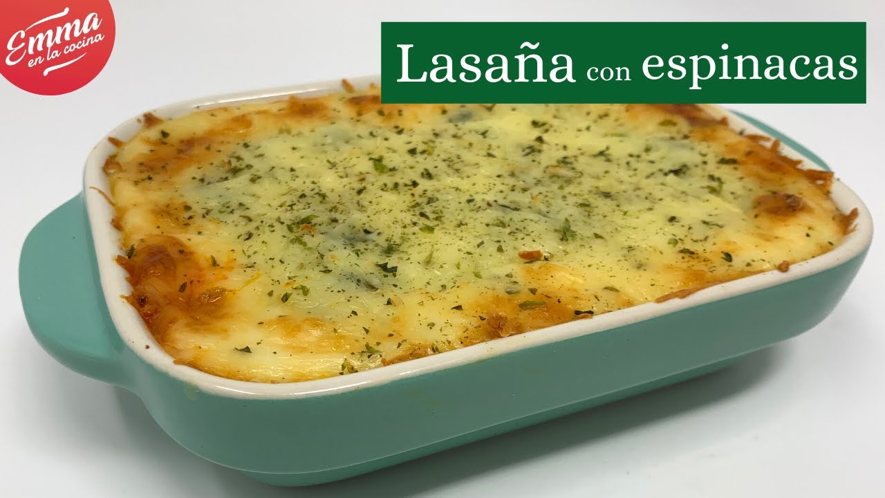 LASAÑA con ESPINACAS | Receta apta para vegetarianos