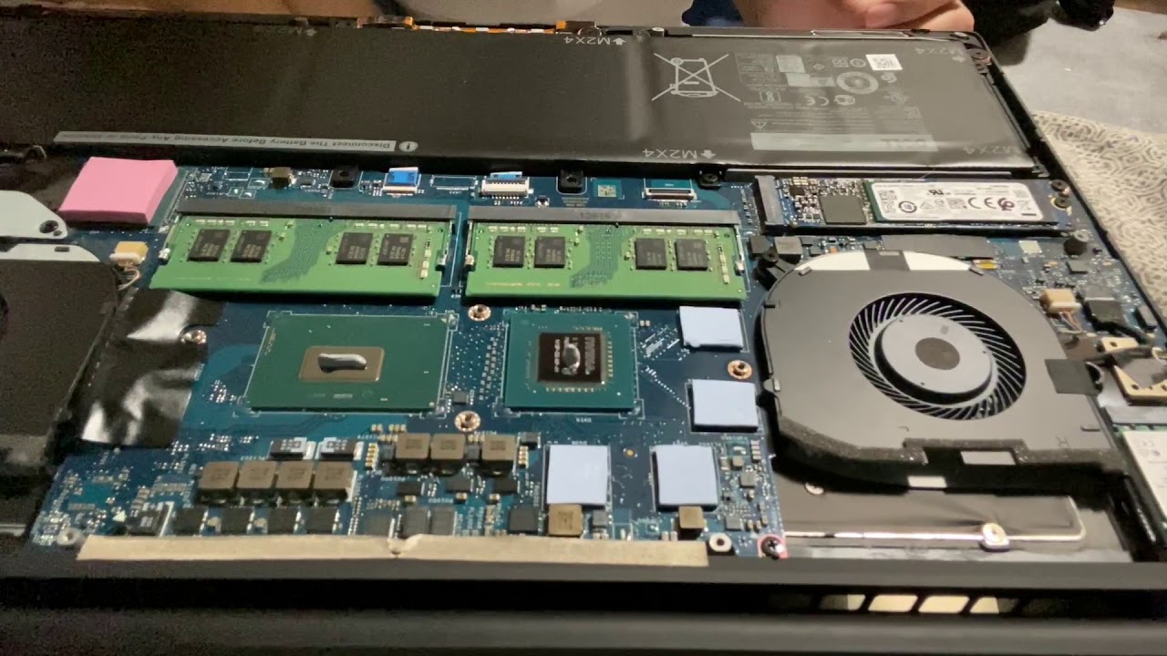 Dell XPS 15 7590 Repaste (stripped heatsink screw)