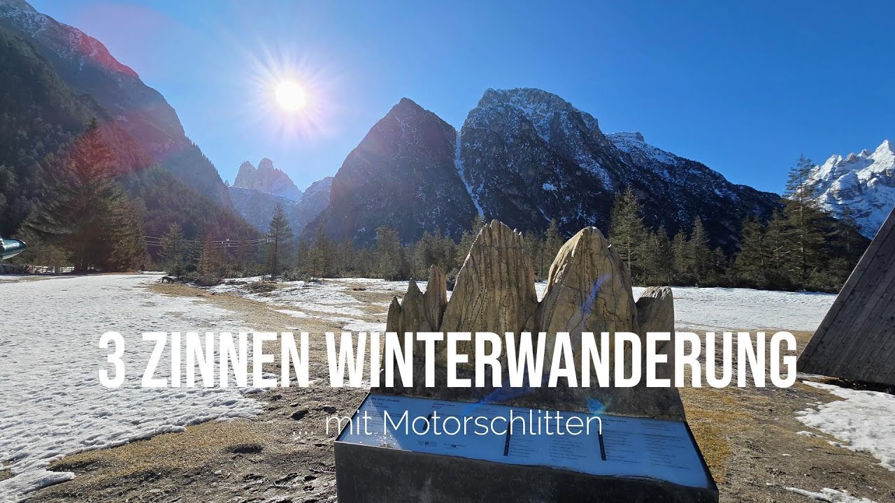 Winterwanderung zu den 3 Zinnen