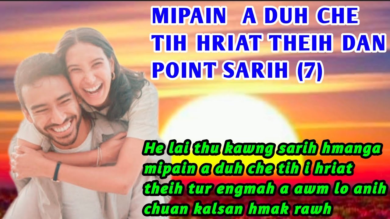 Mipa in a duh che tih hriat theih dan point -7. Heta tanga i hre lo anih chuan kalsan mai rawh