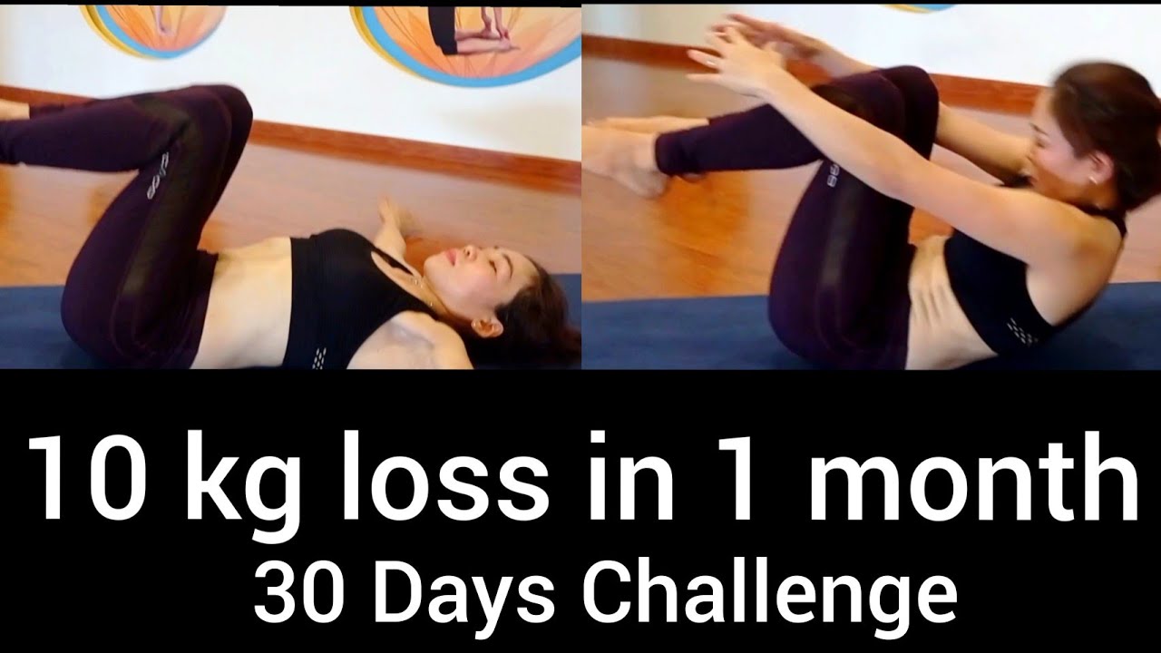 10 kg loss🔥 in 1 month | 5Mnt Yoga Workout Lose Your Belly Fat at home | 30Days Challenge
