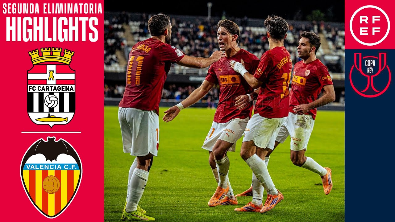 Resumen #CopaDelReyMAPFRE | FC Cartagena 1-2 Valencia CF | Segunda Eliminatoria | Temp. 2025/26
