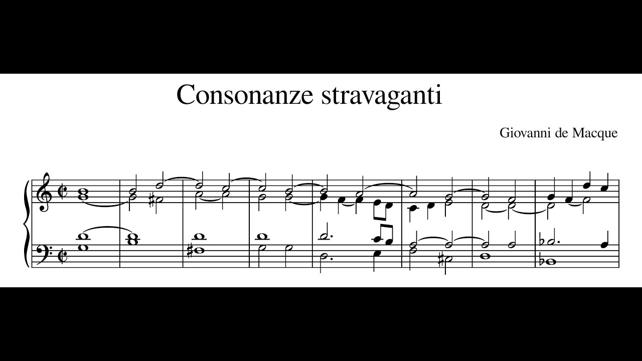 Giovanni de Macque – Consonanze stravaganti