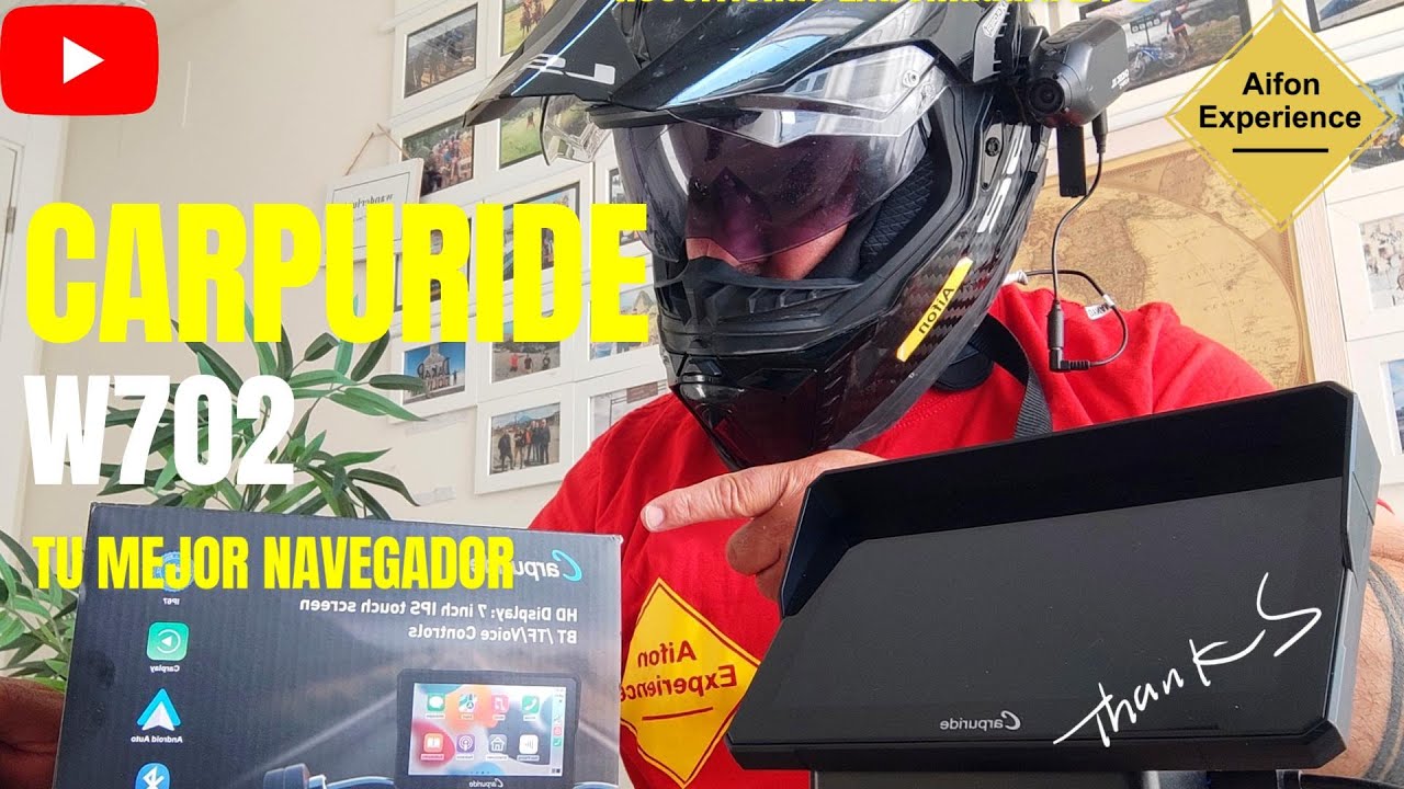 El mejor NAVEGADOR para tu moto|CARPURIDE W702|CARPLAY para moto