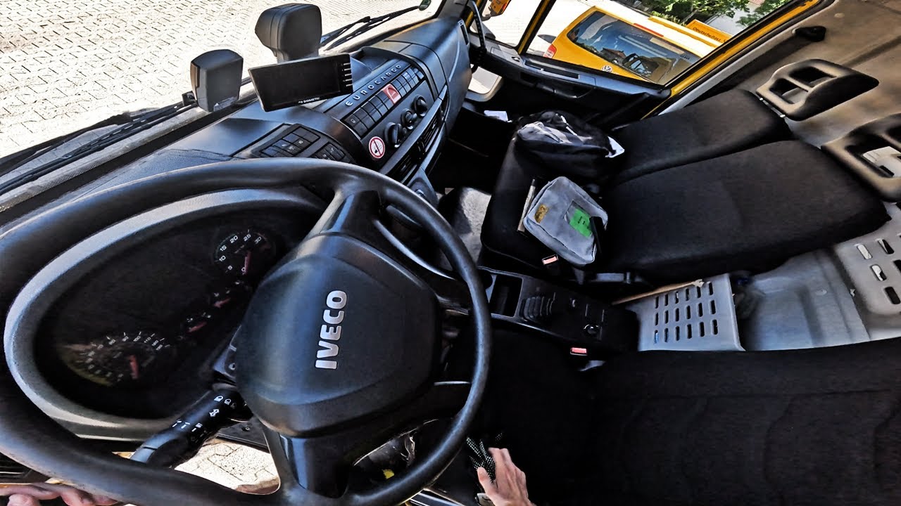 POV ASMR Iveco EuroCargo Truck Driving In Germany 4K GPRO #21