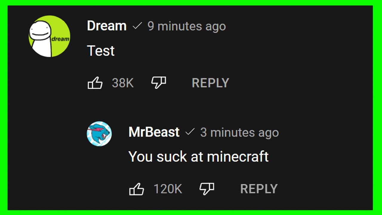 только MrBeast и Dream могут комментировать это видео.
