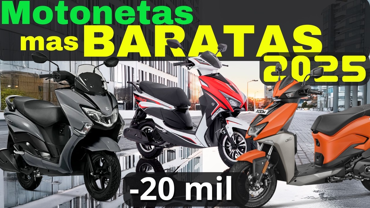 🔥 TOP 12 Motonetas o SCOOTER más BARATAS en México 2025 ¡Calidad y Precio! 🚀