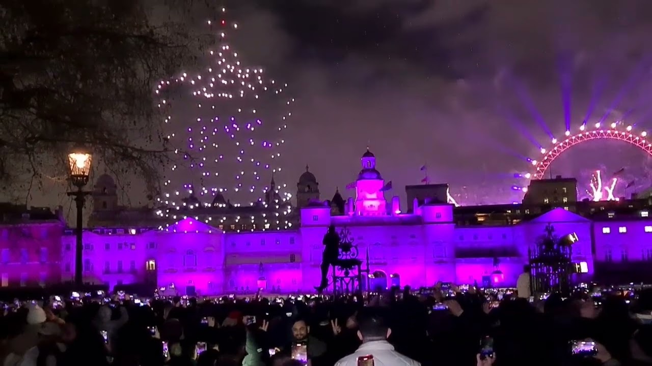 Happy new year 2023 in London uk fireworks