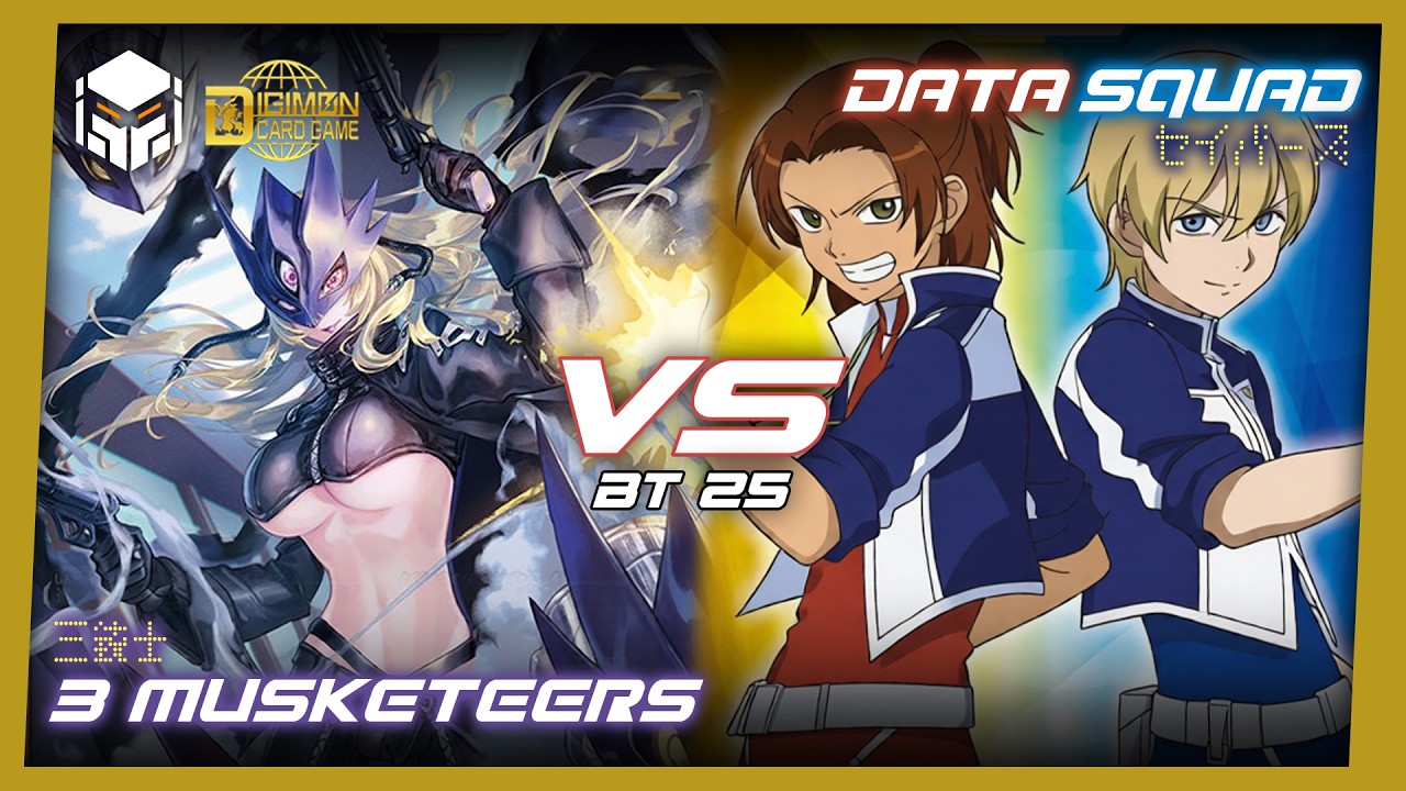 Three Musketeers vs Data Squad [Digimon Card Game & TCG BT25]