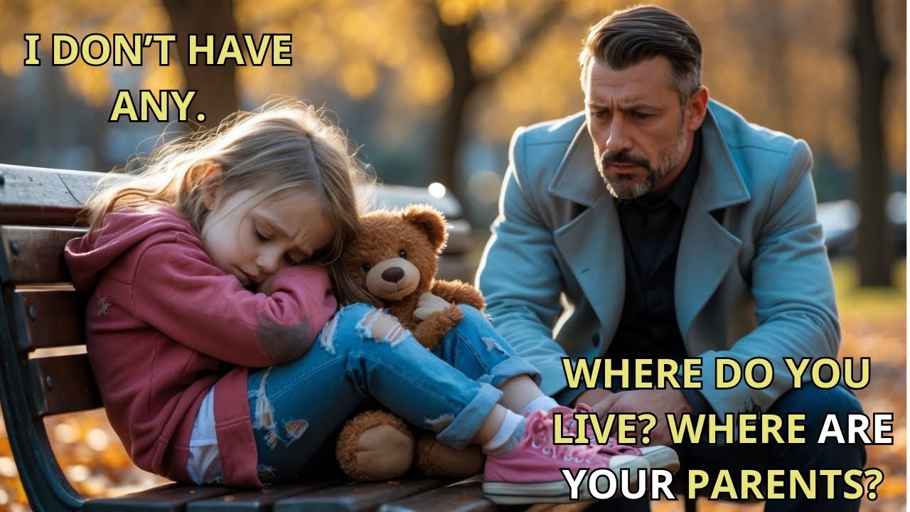 Poor girl sleeps in a playground every night  A cold millionaire learns why, he bursts into tears