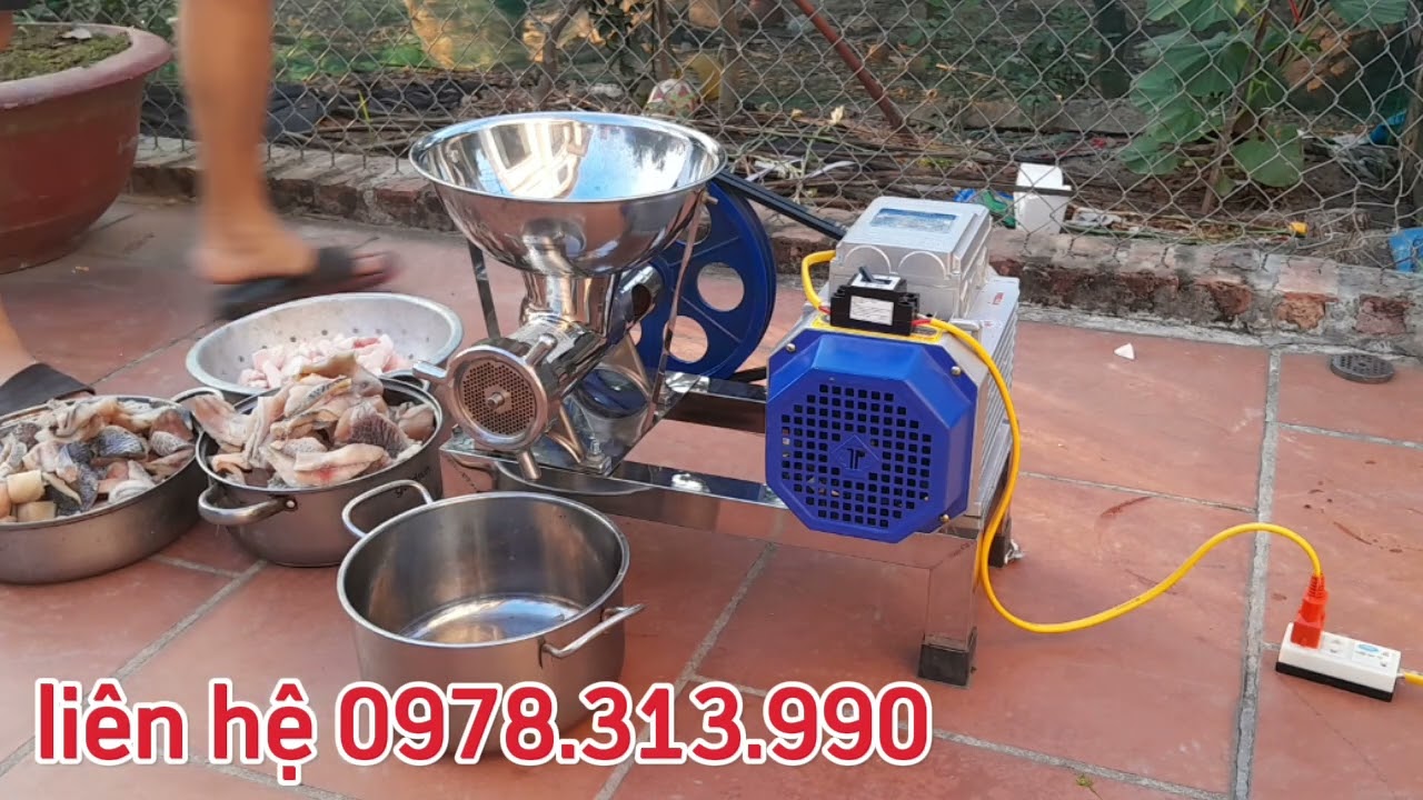 Máy xay cá và cách sử dụng máy xay chả cá và xay nhuyễn cá làm chả, Vietnamese fish cakes grinder