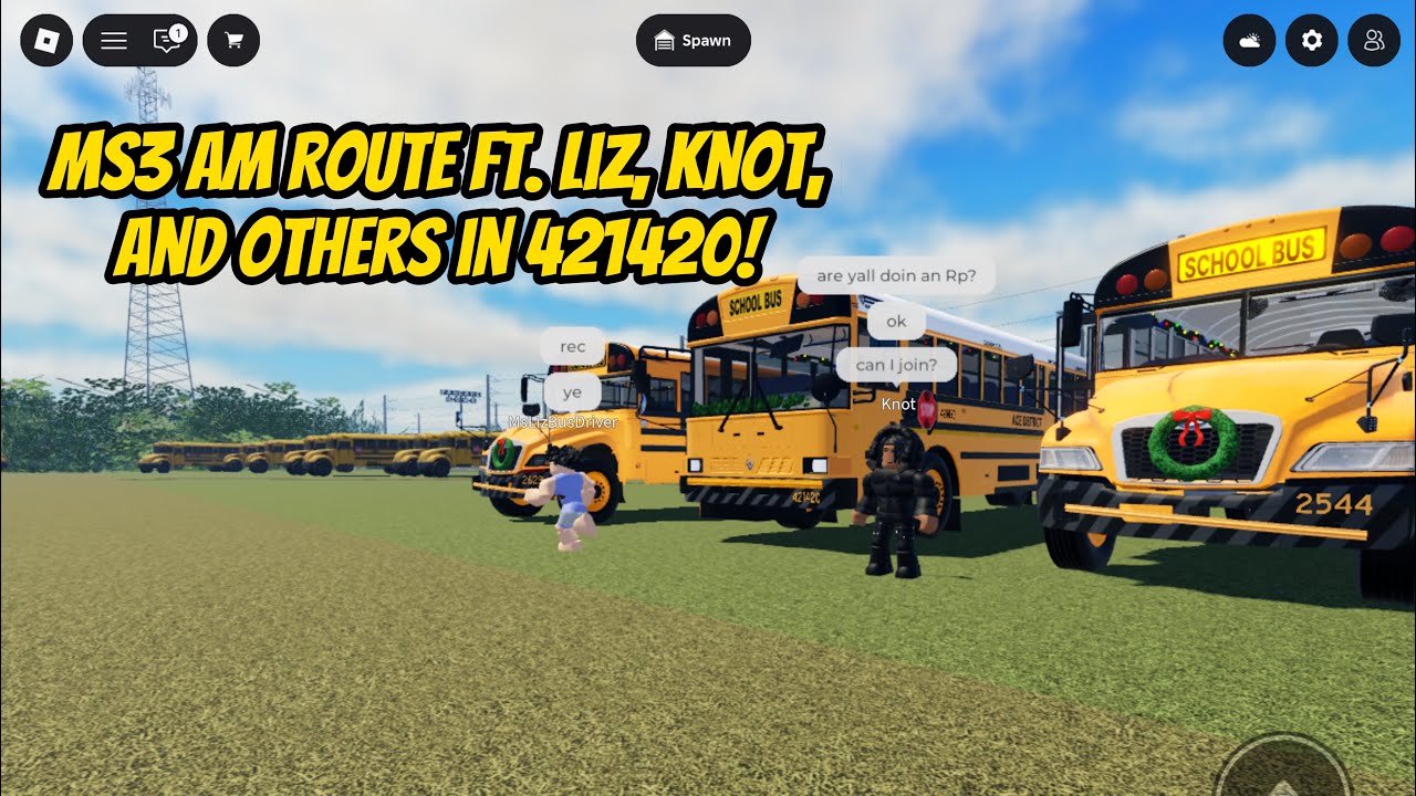Late Christmas Special: MS3 AM Route! (W/ 421420) Ft. @malxgroundw, Knot (FL_School Buses Roblox)