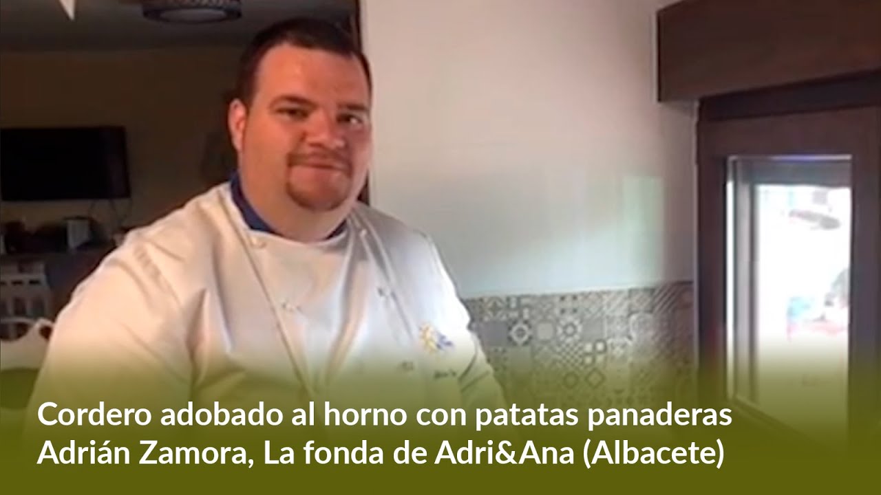 Cordero adobado al horno con patatas panaderas - Adri&aacute;n Zamora - La fonda de Adri&Ana - Albacete