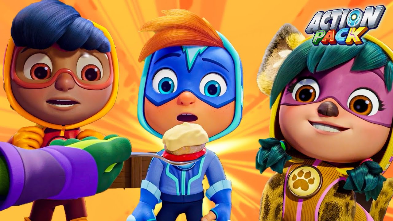Heroism Is a Piece of Cake | Action Pack | Cars, Trucks & Vehicles Cartoon | Moonbug Kids