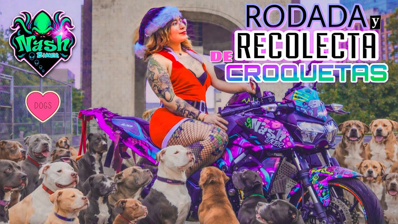CROQUETAS Y MOTOS EN NAVIDAD 🐾🎄🏍️| RODADA CON CAUSA 💌| NASHBIKER