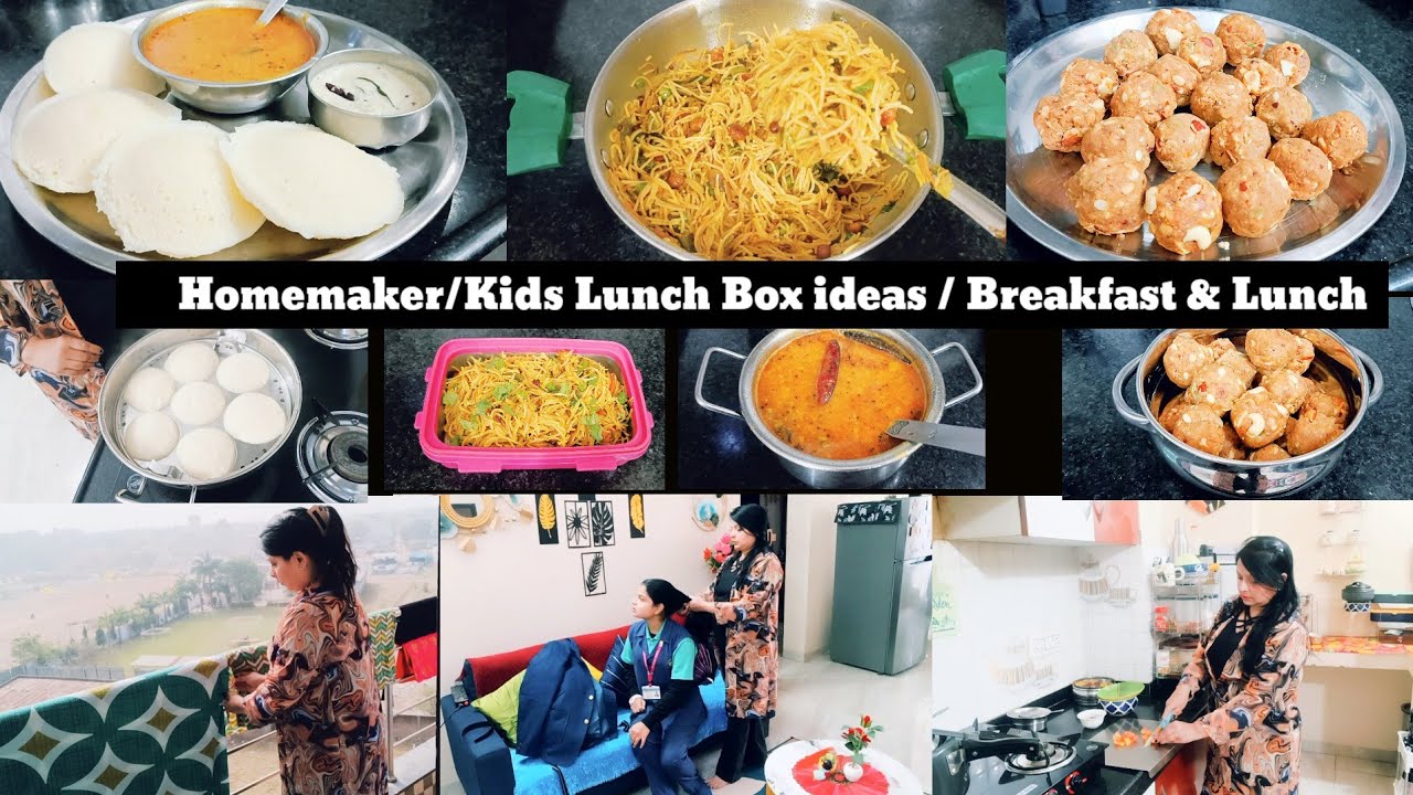 HOW I MANAGE HOUSEHOLD WORK /HEALTHY LADDU/TIFFIN BOX,VERMICELLI UPMA ,INSTANT IDLI ,SAMBAR,CHUTNEY