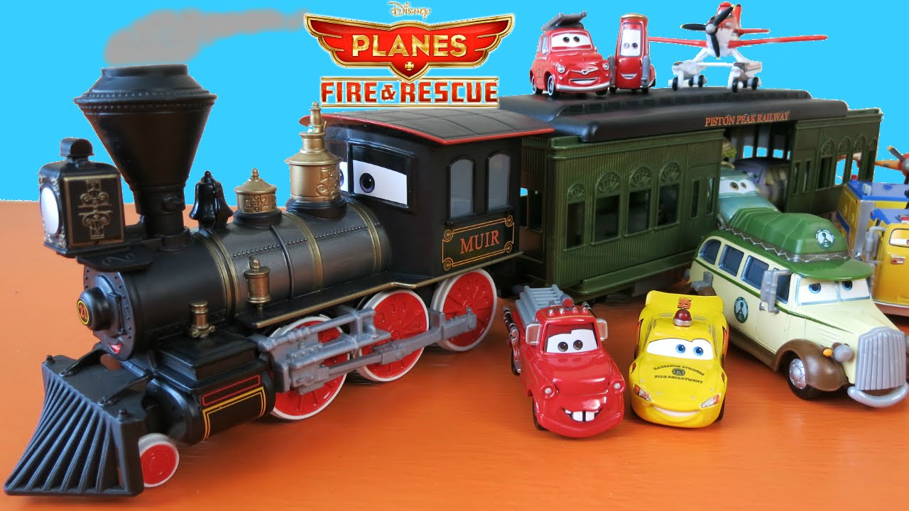 Disney Planes Fire and Rescue Muir Train Steam Engine Piston Peak