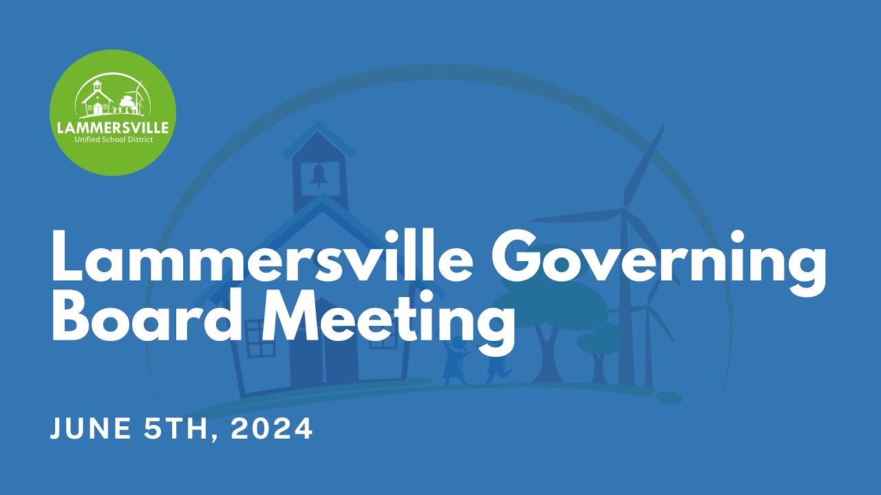 Lammersville Governing Board Meeting - June 5th, 2024