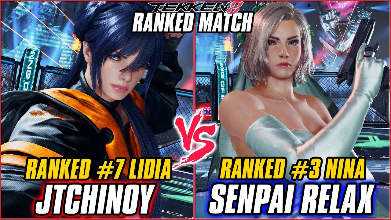 TEKKEN 8 ▰ JTCHINOY (#7 Ranked Lidia) vs SENPAI RELAX (#3 Ranked Nina) ▰ T8 RANKED GAMEPLAY