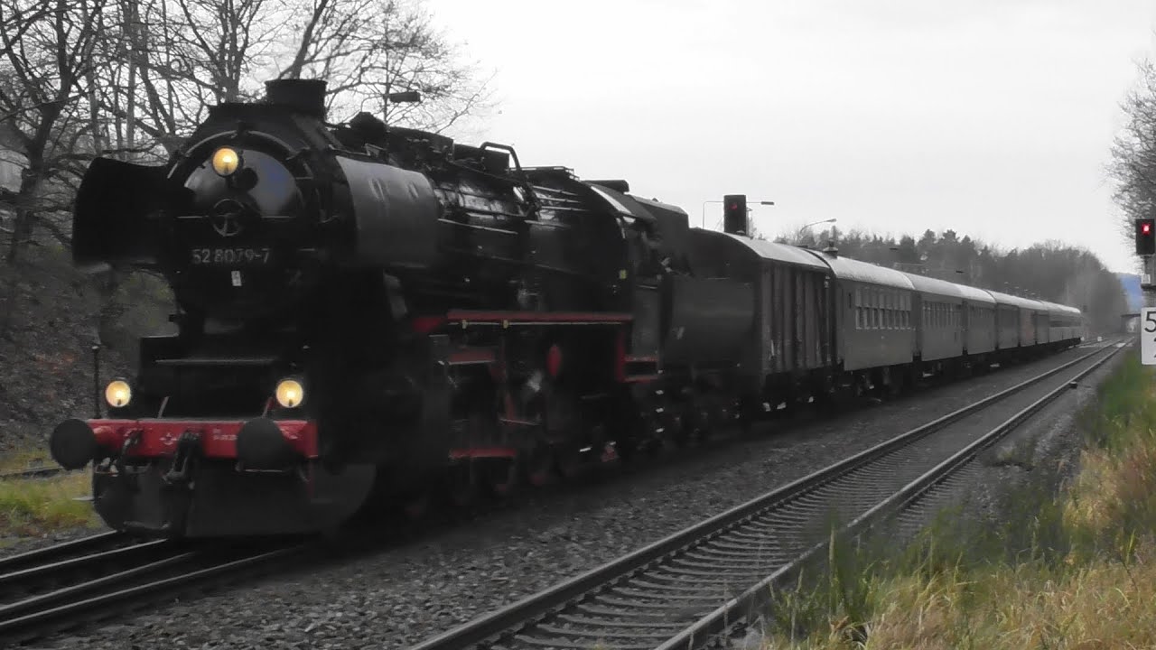 3 Dampfloks der BR 52 am 07.12.24 in der Oberlausitz