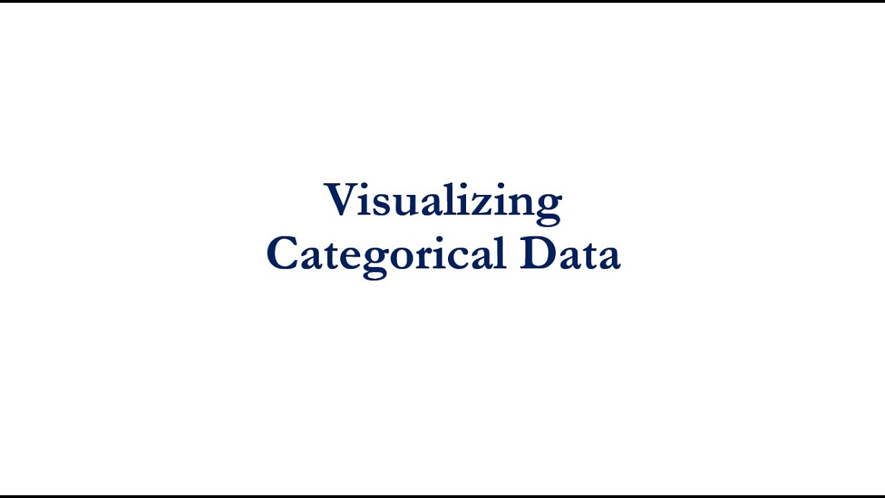 Visualizing Categorical Data