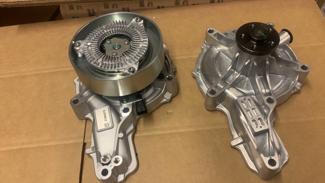 Water pump for Volvo D13 engine new and old model compare