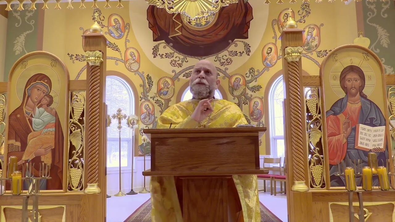Sermon for the Sunday of Cheese Fare on February 22. 2026 (Matthew 6:14-21).