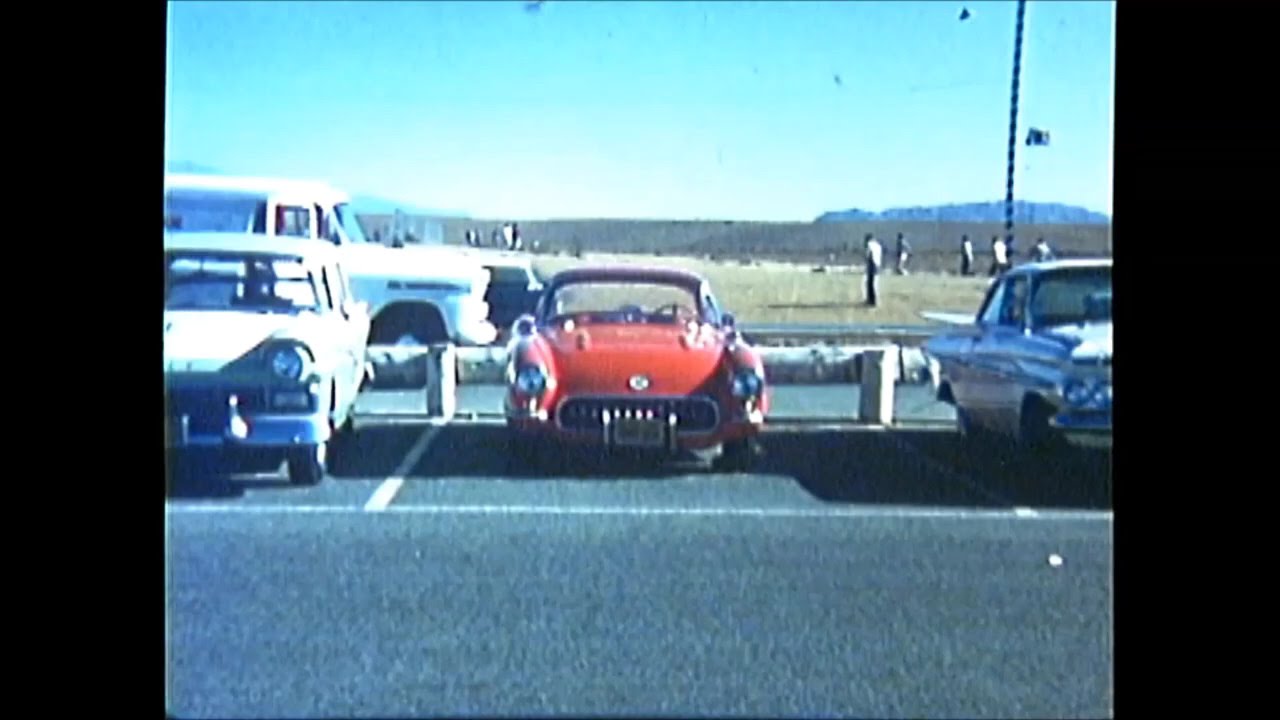 1959 Riverside Raceway  Corvettes in pits