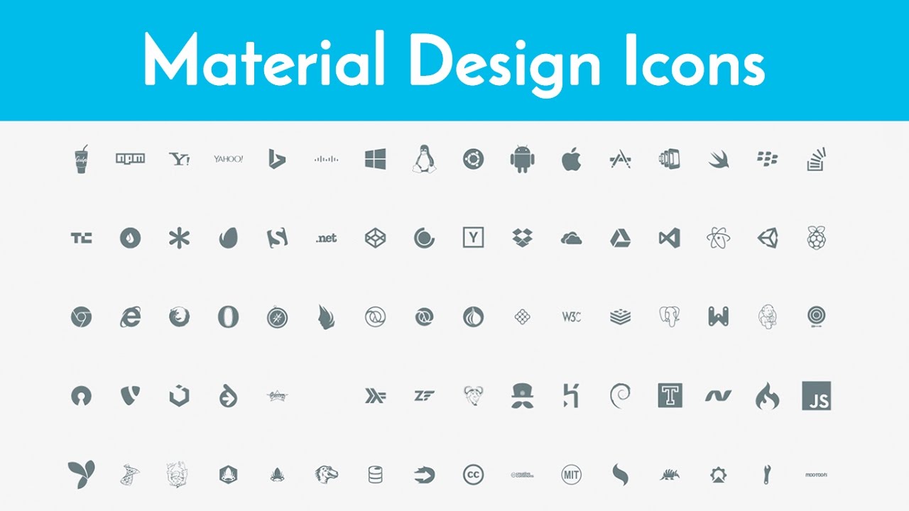 😎 ICONOS VECTORIALES para DESARROLLO WEB con Material Desing Iconic Font