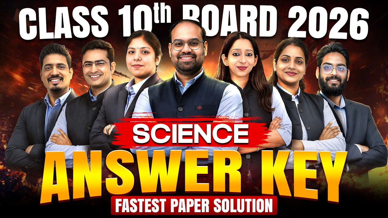 🔴CBSE Class 10 | SCIENCE | Answer Key | Paper Solution | ALL SETS | 25 Feb 2026 | Board Exam #cbse